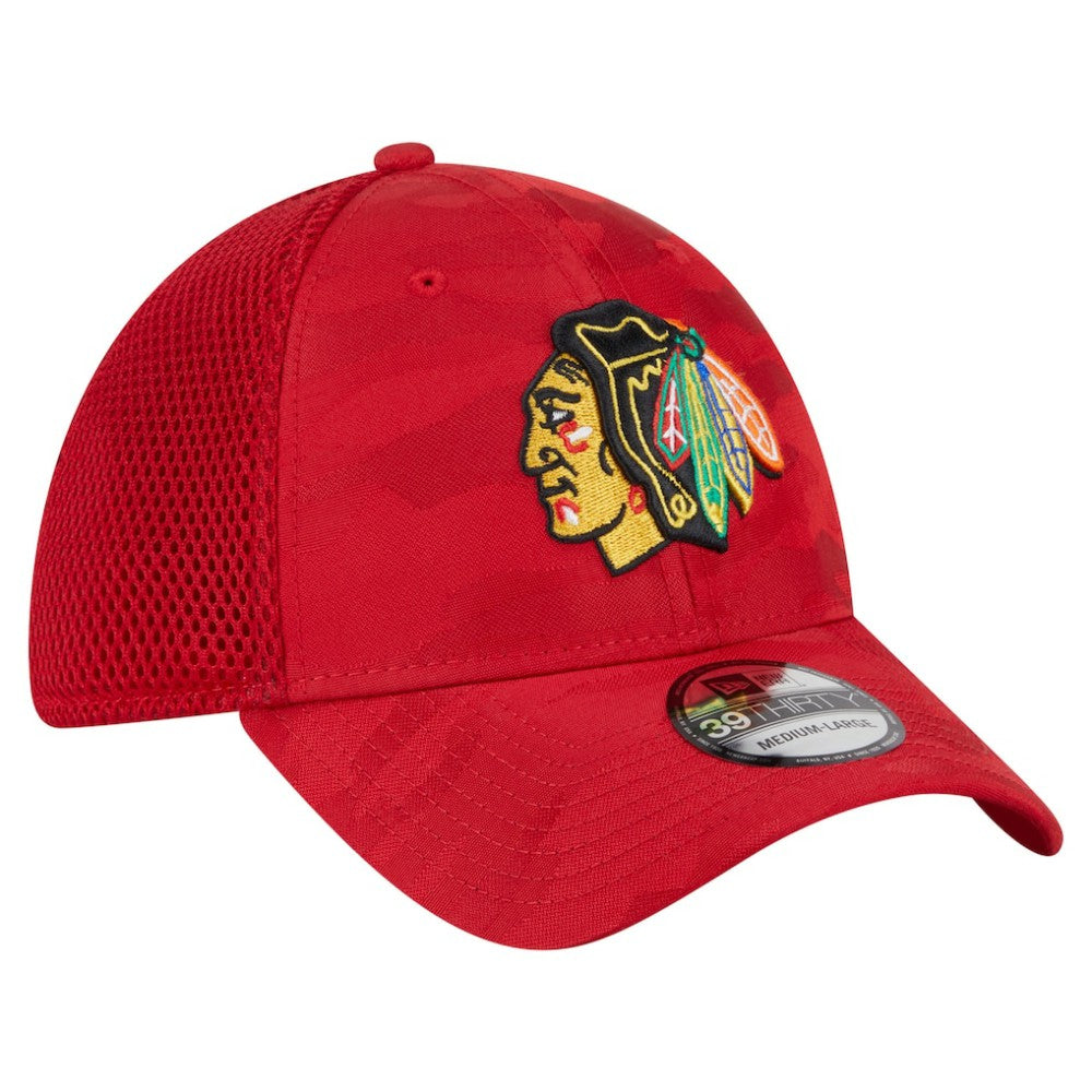 NHL Red Chicago Blackhawks New Era Active Subtle Camo 39THIRTY Flex Hat