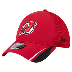 NHL Red New Jersey Devils New Era Linear Featherweight 39THIRTY Flex Hat