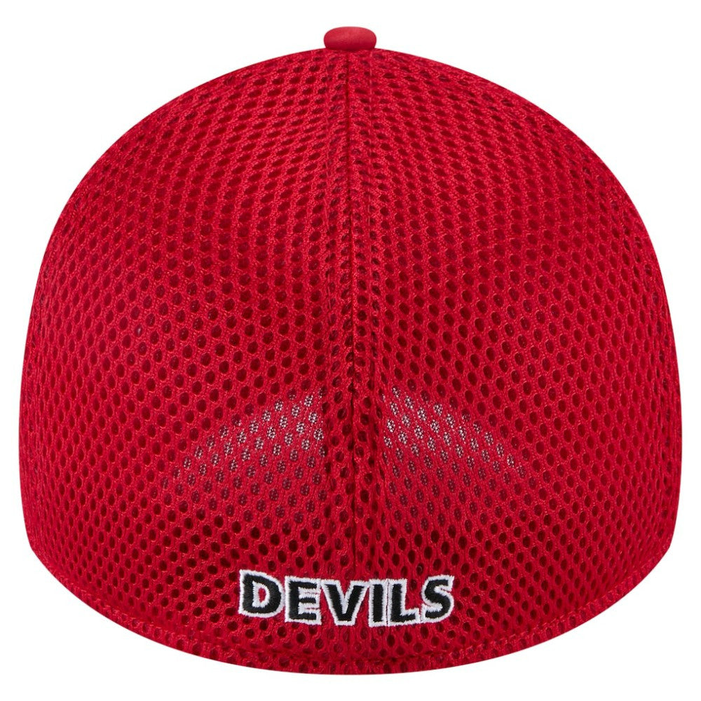 NHL Red New Jersey Devils New Era Linear Featherweight 39THIRTY Flex Hat