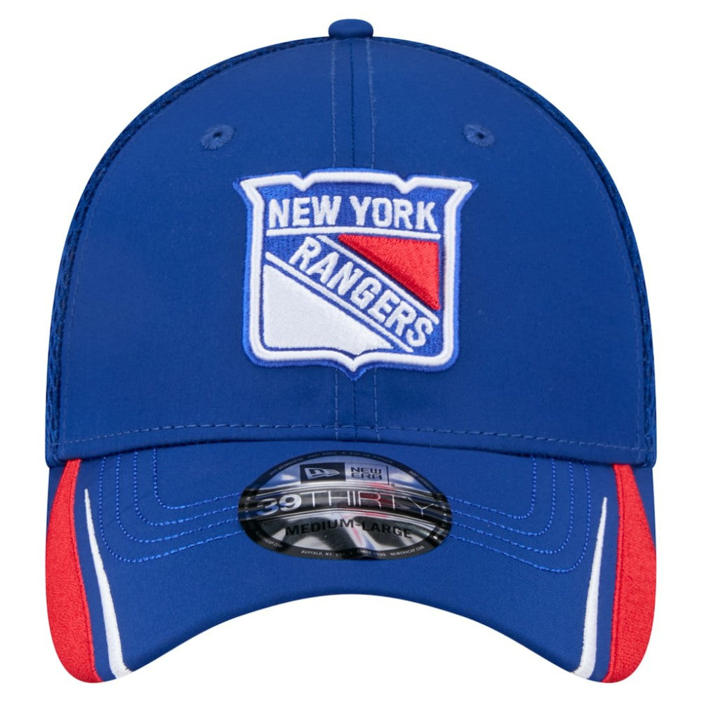 NHL Blue New York Rangers New Era Linear Featherweight 39THIRTY Flex Hat