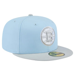 NHL Light Blue/Gray Boston Bruins New Era Color Pack Two-Tone 59FIFTY Fitted Hat