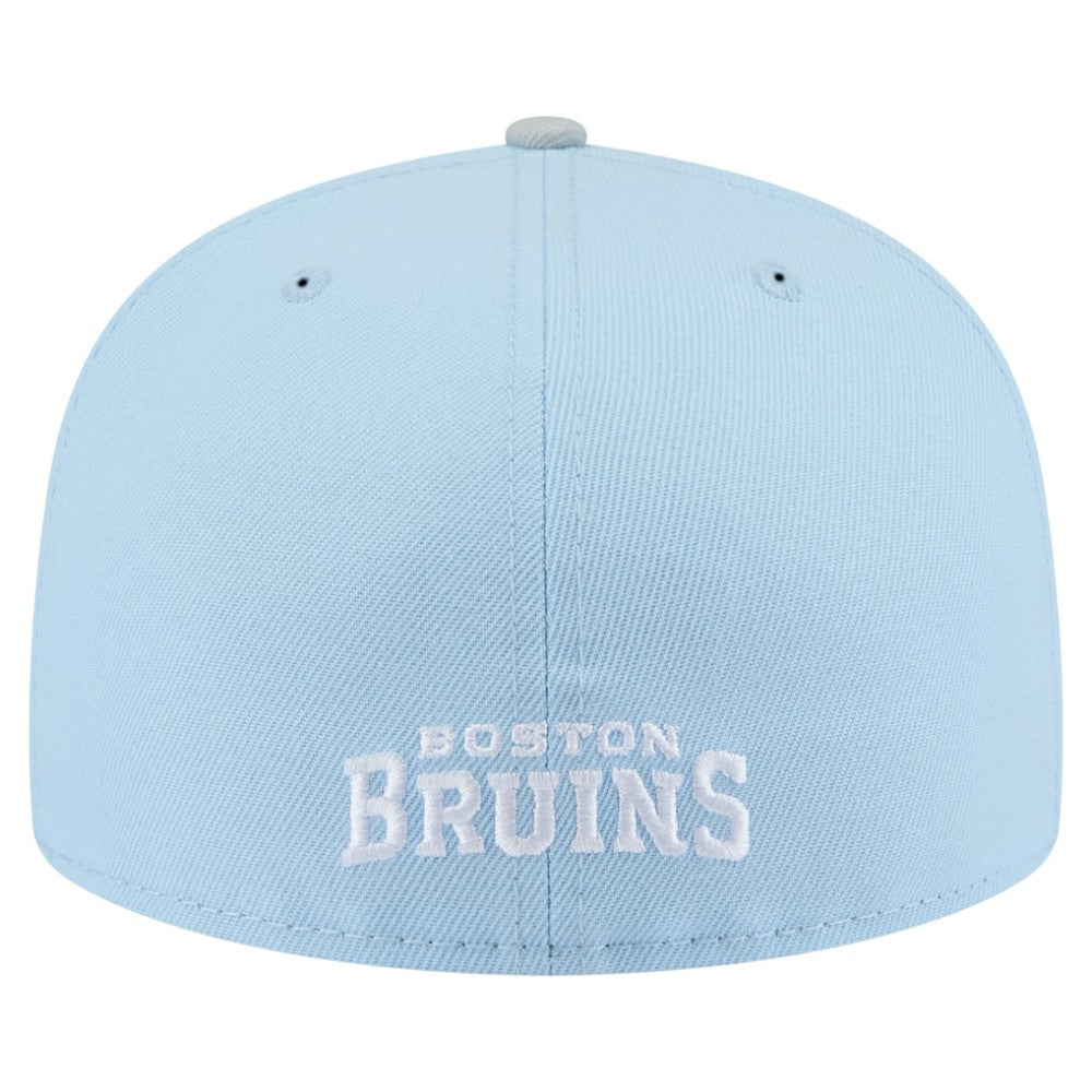 NHL Light Blue/Gray Boston Bruins New Era Color Pack Two-Tone 59FIFTY Fitted Hat