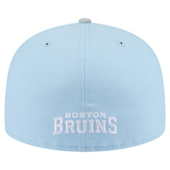 NHL Light Blue/Gray Boston Bruins New Era Color Pack Two-Tone 59FIFTY Fitted Hat