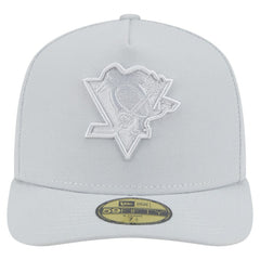 NHL Gray Pittsburgh Penguins New Era Color Pack A-Frame 59FIFTY Fitted Hat