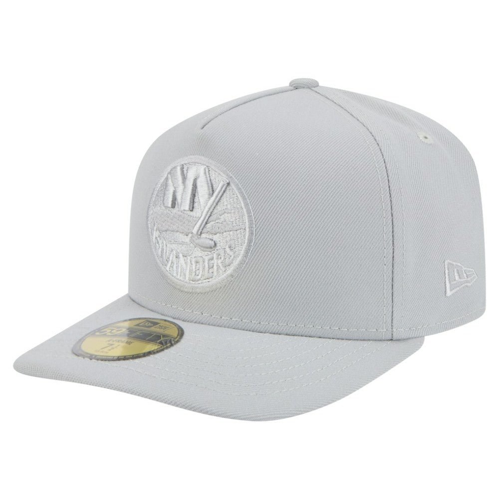 NHL Gray New York Islanders New Era Color Pack A-Frame 59FIFTY Fitted Hat