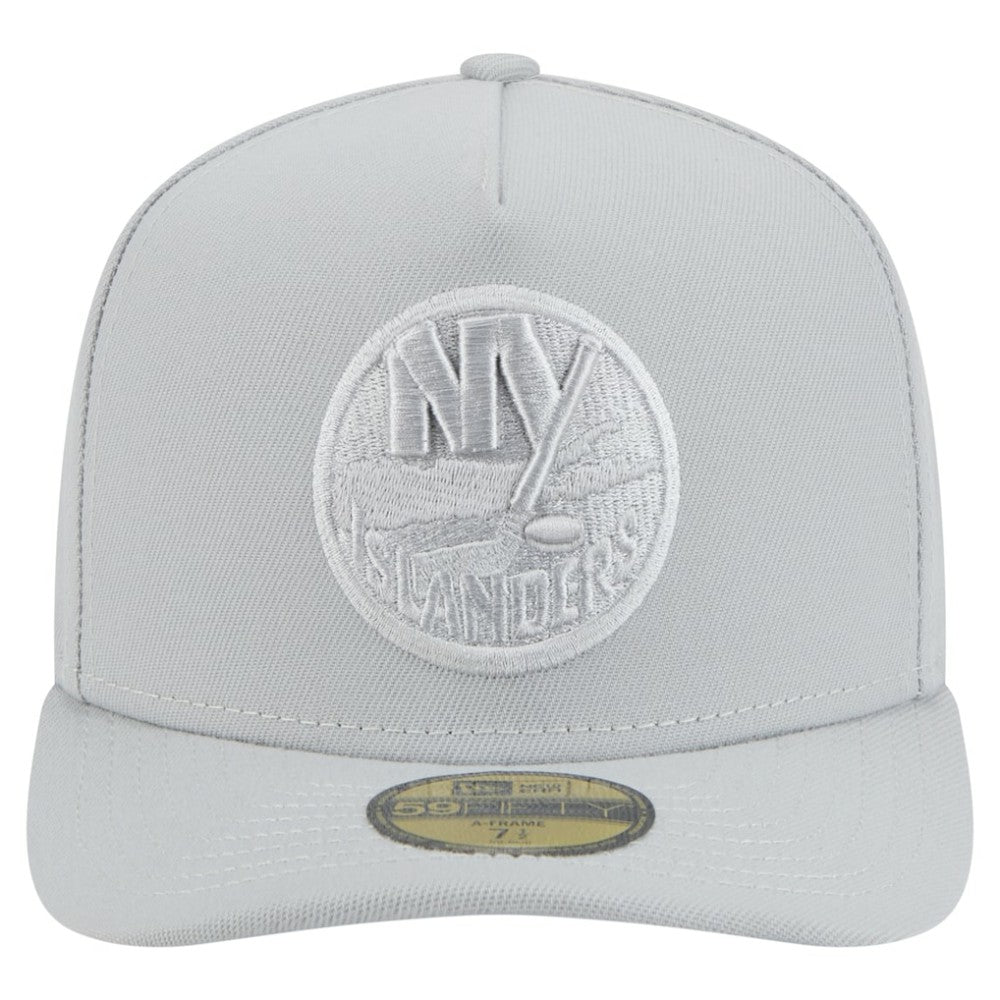 NHL Gray New York Islanders New Era Color Pack A-Frame 59FIFTY Fitted Hat