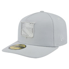 NHL Gray New York Rangers New Era Color Pack A-Frame 59FIFTY Fitted Hat