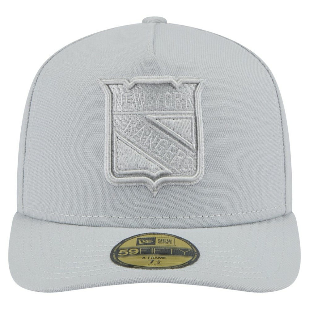 NHL Gray New York Rangers New Era Color Pack A-Frame 59FIFTY Fitted Hat