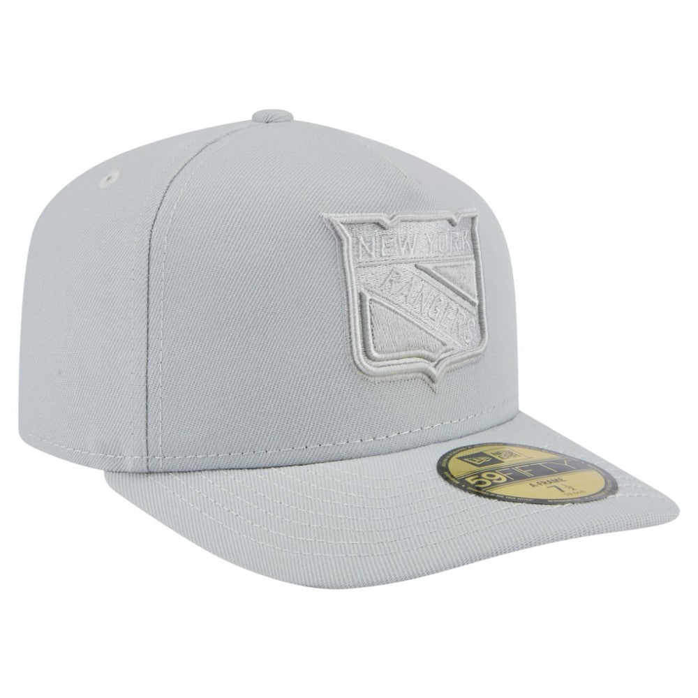 NHL Gray New York Rangers New Era Color Pack A-Frame 59FIFTY Fitted Hat