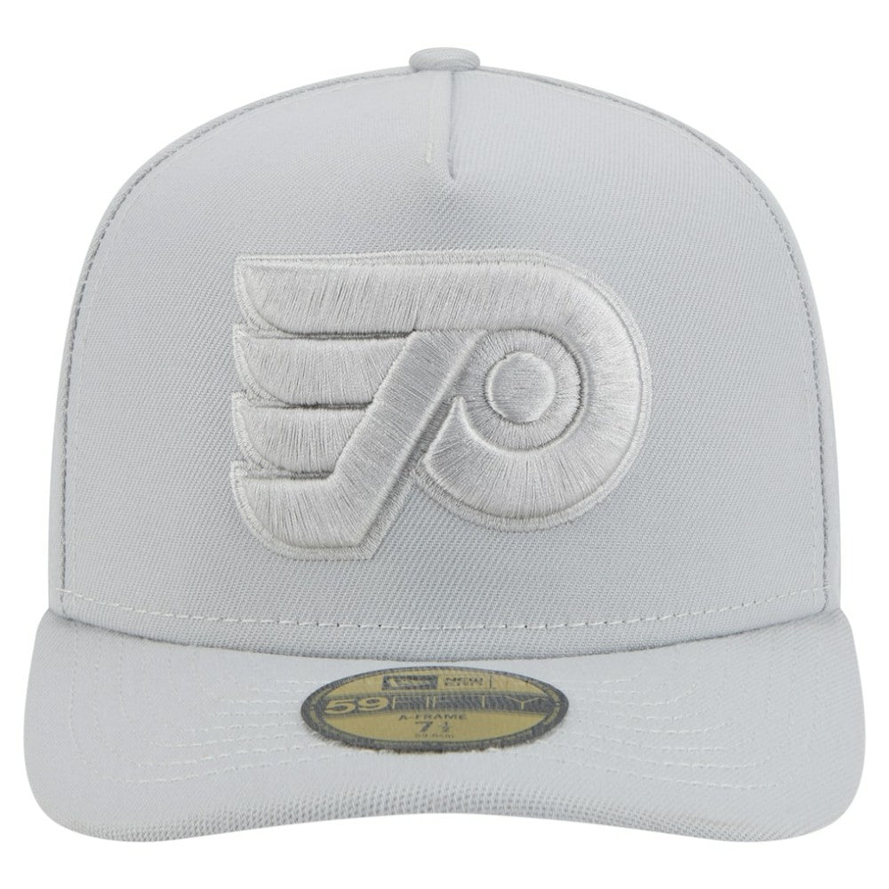 NHL Gray Philadelphia Flyers New Era Color Pack A-Frame 59FIFTY Fitted Hat