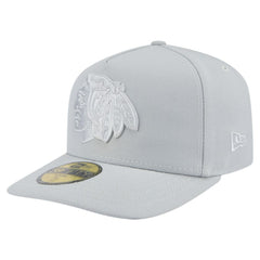 NHL Gray Chicago Blackhawks New Era Color Pack A-Frame 59FIFTY Fitted Hat