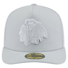 NHL Gray Chicago Blackhawks New Era Color Pack A-Frame 59FIFTY Fitted Hat