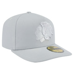 NHL Gray Chicago Blackhawks New Era Color Pack A-Frame 59FIFTY Fitted Hat