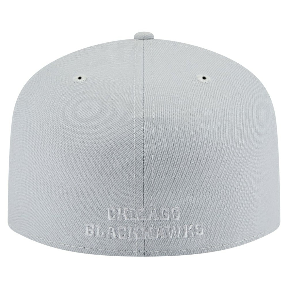 NHL Gray Chicago Blackhawks New Era Color Pack A-Frame 59FIFTY Fitted Hat