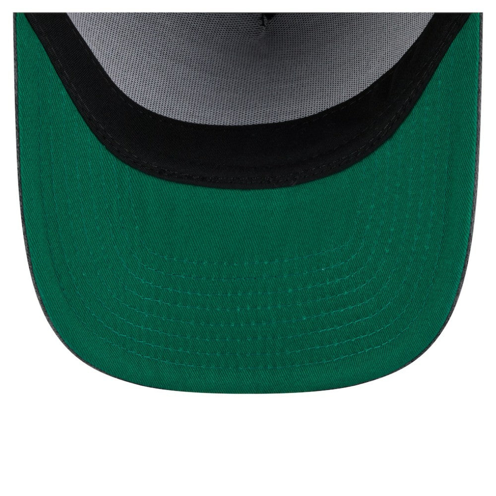 NHL Charcoal Los Angeles Kings New Era Throwback Washed A-Frame Pre-Curved 9FIFTY Snapback Hat