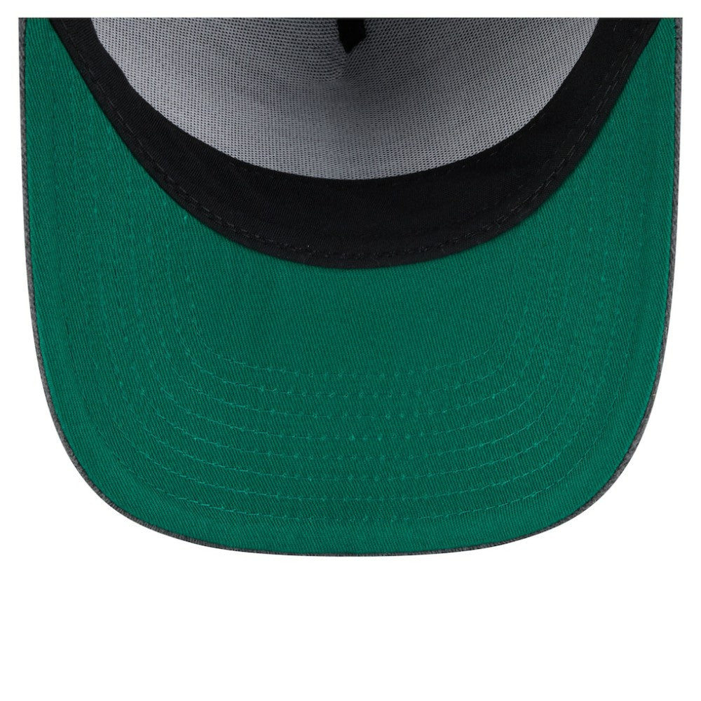 NHL Charcoal Boston Bruins New Era Throwback Washed A-Frame Pre-Curved 9FIFTY Snapback Hat