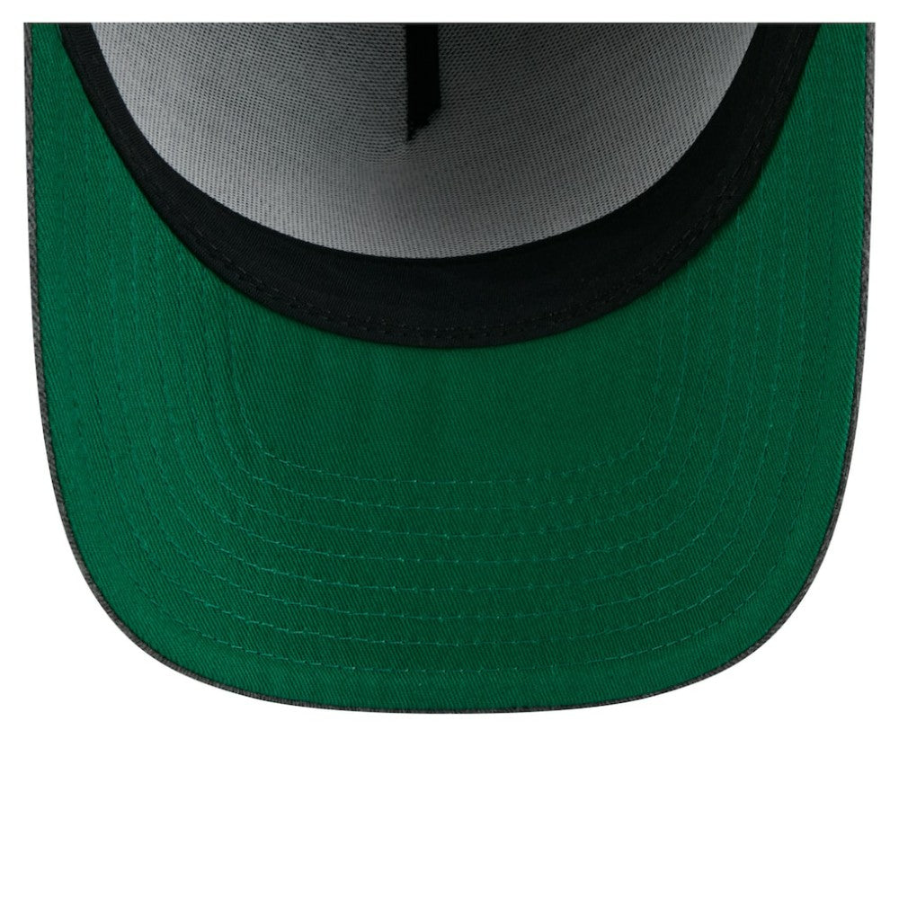 NHL Charcoal Carolina Hurricanes New Era Throwback Washed A-Frame Pre-Curved 9FIFTY Snapback Hat