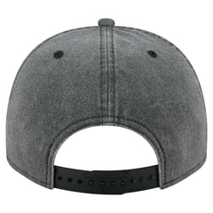 NHL Charcoal Chicago Blackhawks New Era Throwback Washed A-Frame Pre-Curved 9FIFTY Snapback Hat