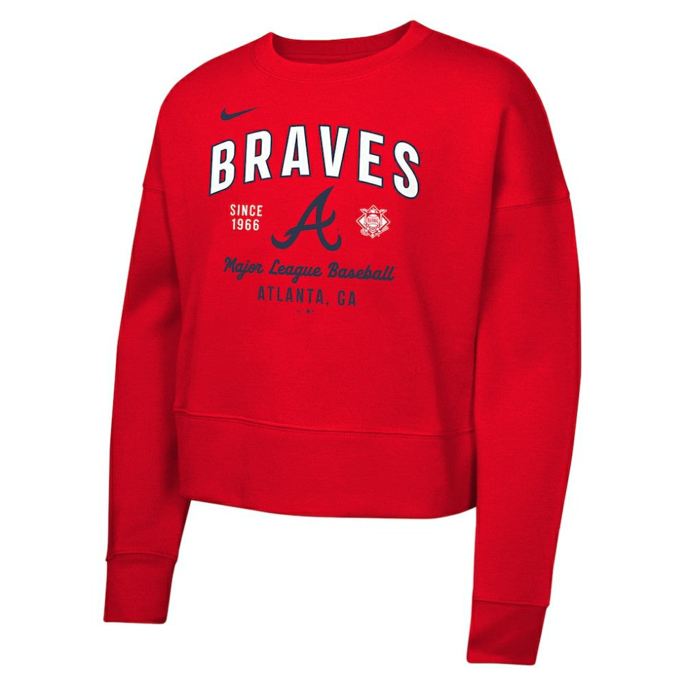 MLB Atlanta Braves Nike Girls Youth Fleece Sweatshirt