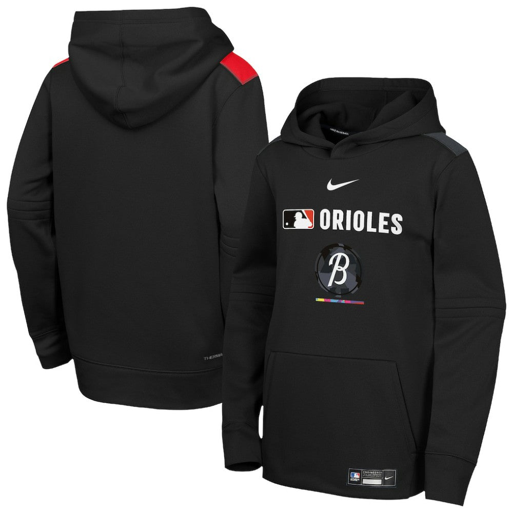 MLB Baltimore Orioles Nike Youth City Connect Authentic Collection Performance Pullover Hoodie