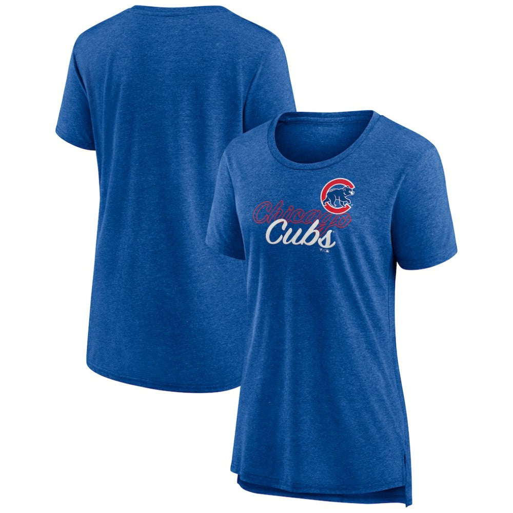 MLB Chicago Cubs Women's Practice Time Tri-Blend T-Shirt