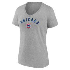 MLB Chicago Cubs Women's Arch V-Neck T-Shirt
