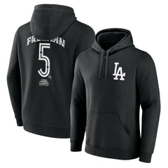 MLB Freddie Freeman Los Angeles Dodgers Mister Cartoon Name & Number Pullover Hoodie