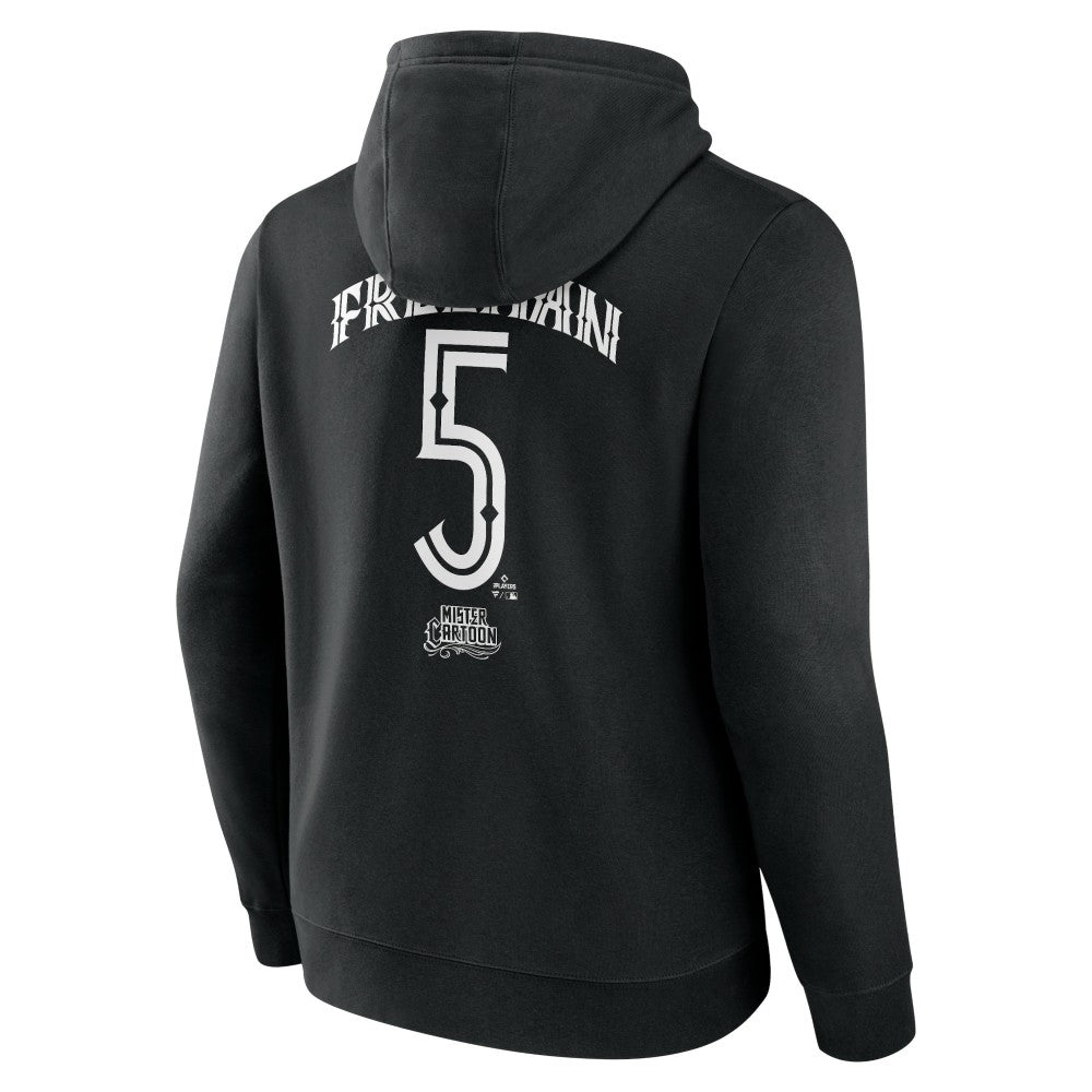MLB Freddie Freeman Los Angeles Dodgers Mister Cartoon Name & Number Pullover Hoodie