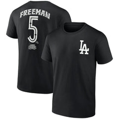 MLB Freddie Freeman Los Angeles Dodgers Mister Cartoon Name & Number T-Shirt