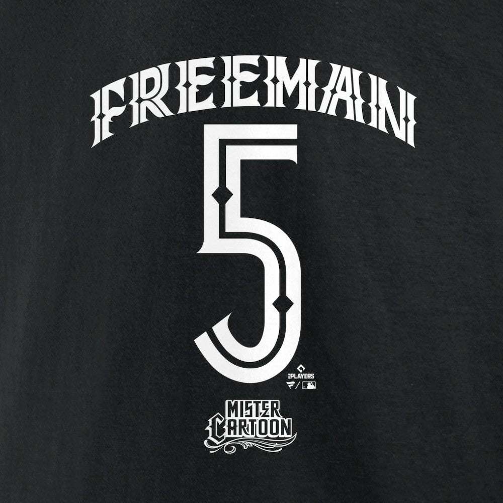 MLB Freddie Freeman Los Angeles Dodgers Mister Cartoon Name & Number T-Shirt