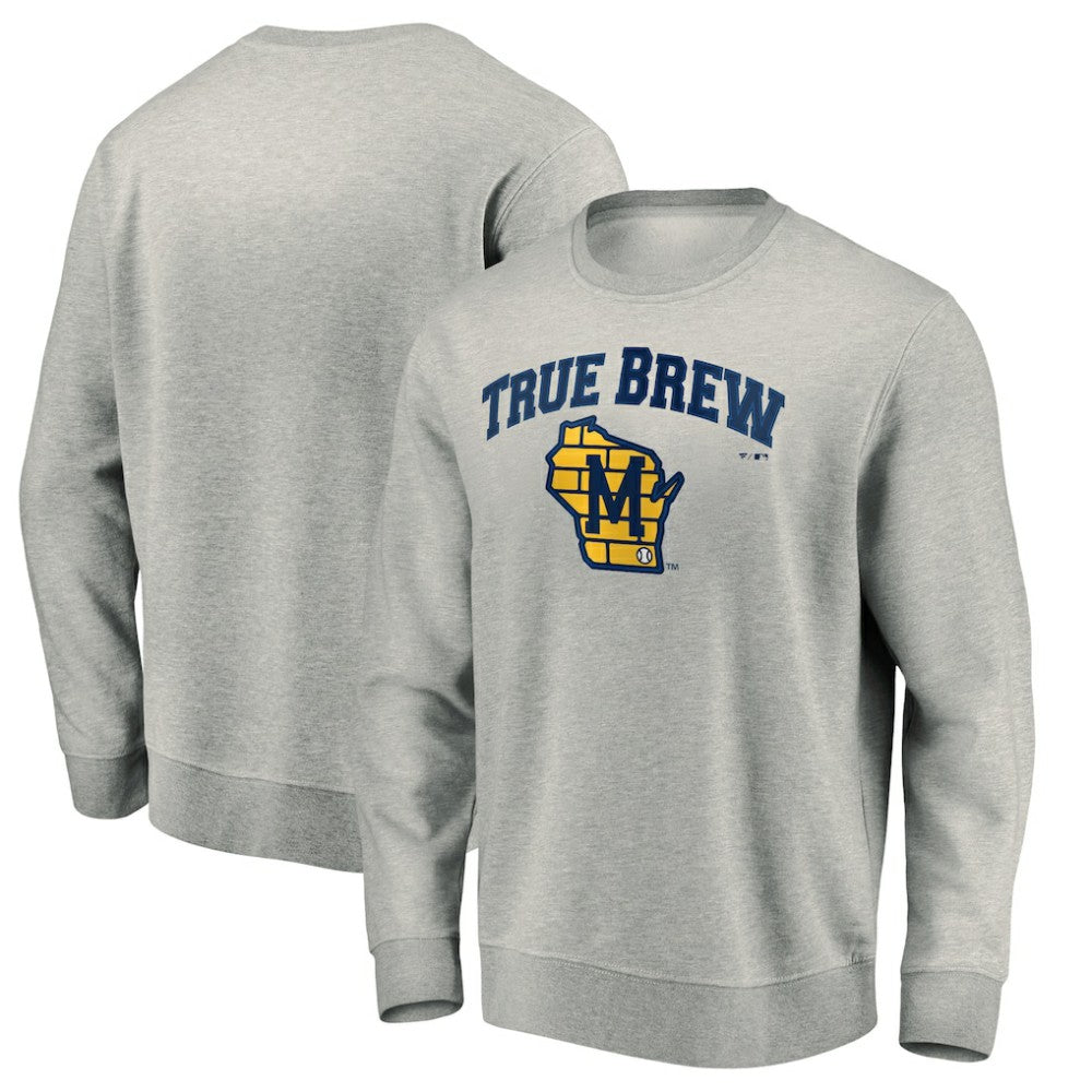 MLB Milwaukee Brewers Heater Pullover Sweatshirt