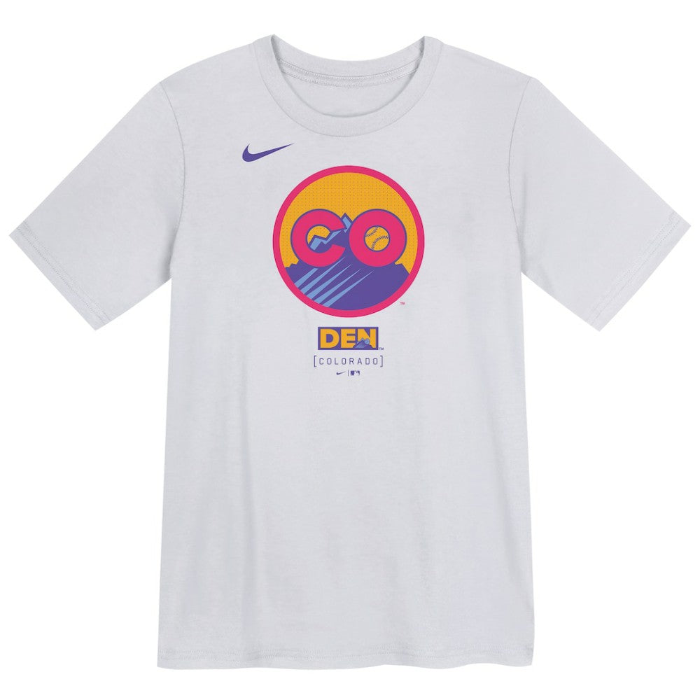 MLB Colorado Rockies Nike Preschool 2025 City Connect Logo T-Shirt