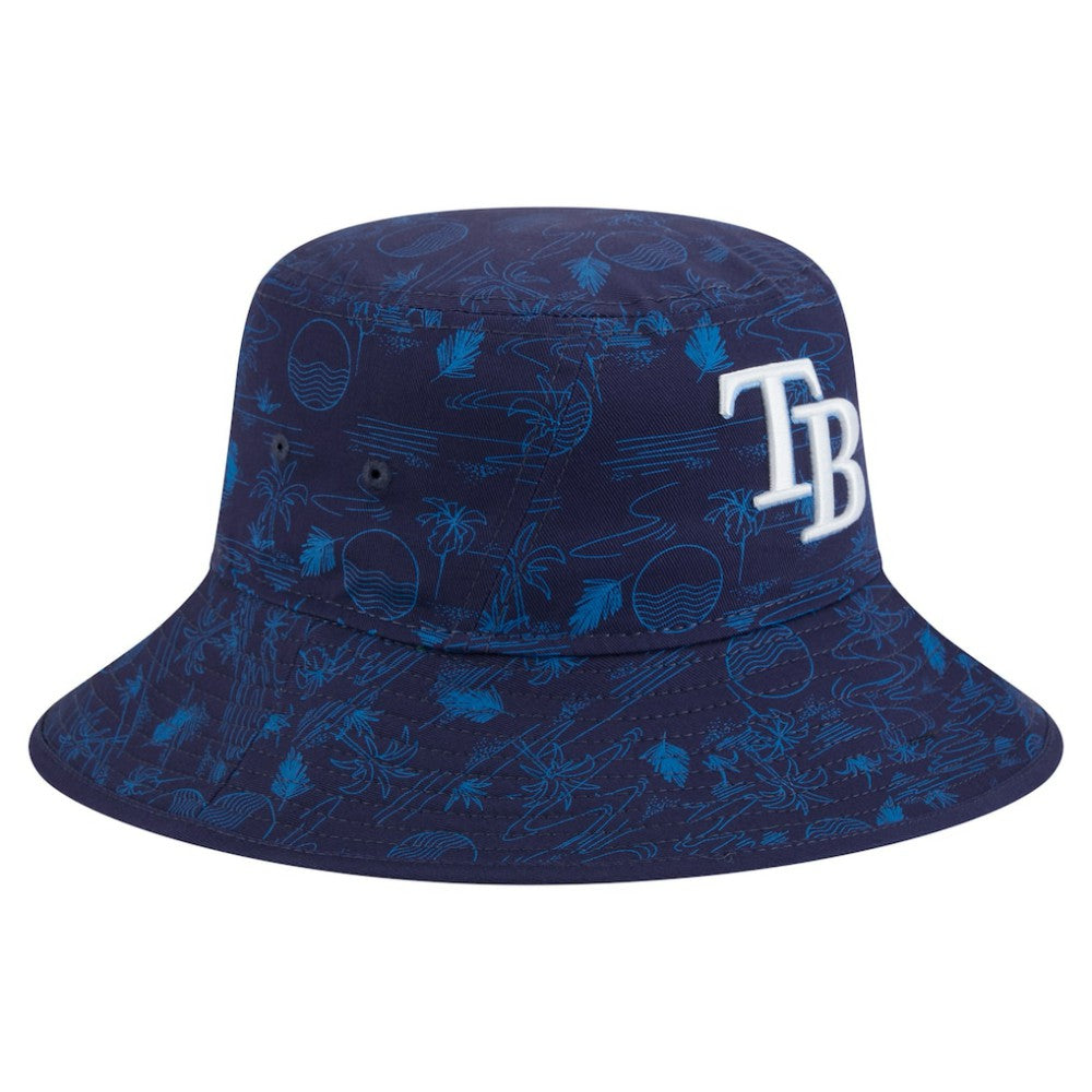 MLB Tampa Bay Rays New Era 2025 Spring Training All Over Print Bucket Hat