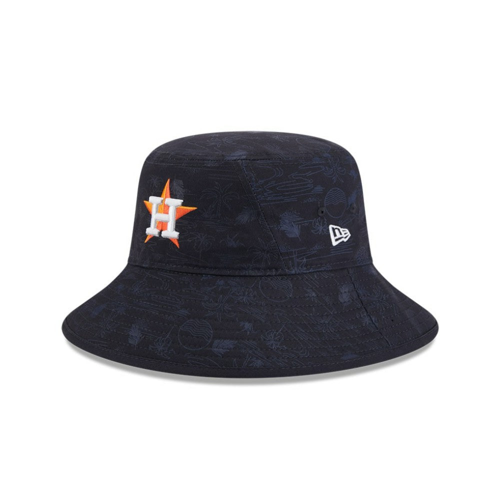 MLB Houston Astros New Era Youth 2025 Spring Training All Over Print Bucket Hat