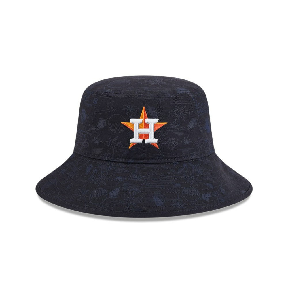 MLB Houston Astros New Era Youth 2025 Spring Training All Over Print Bucket Hat