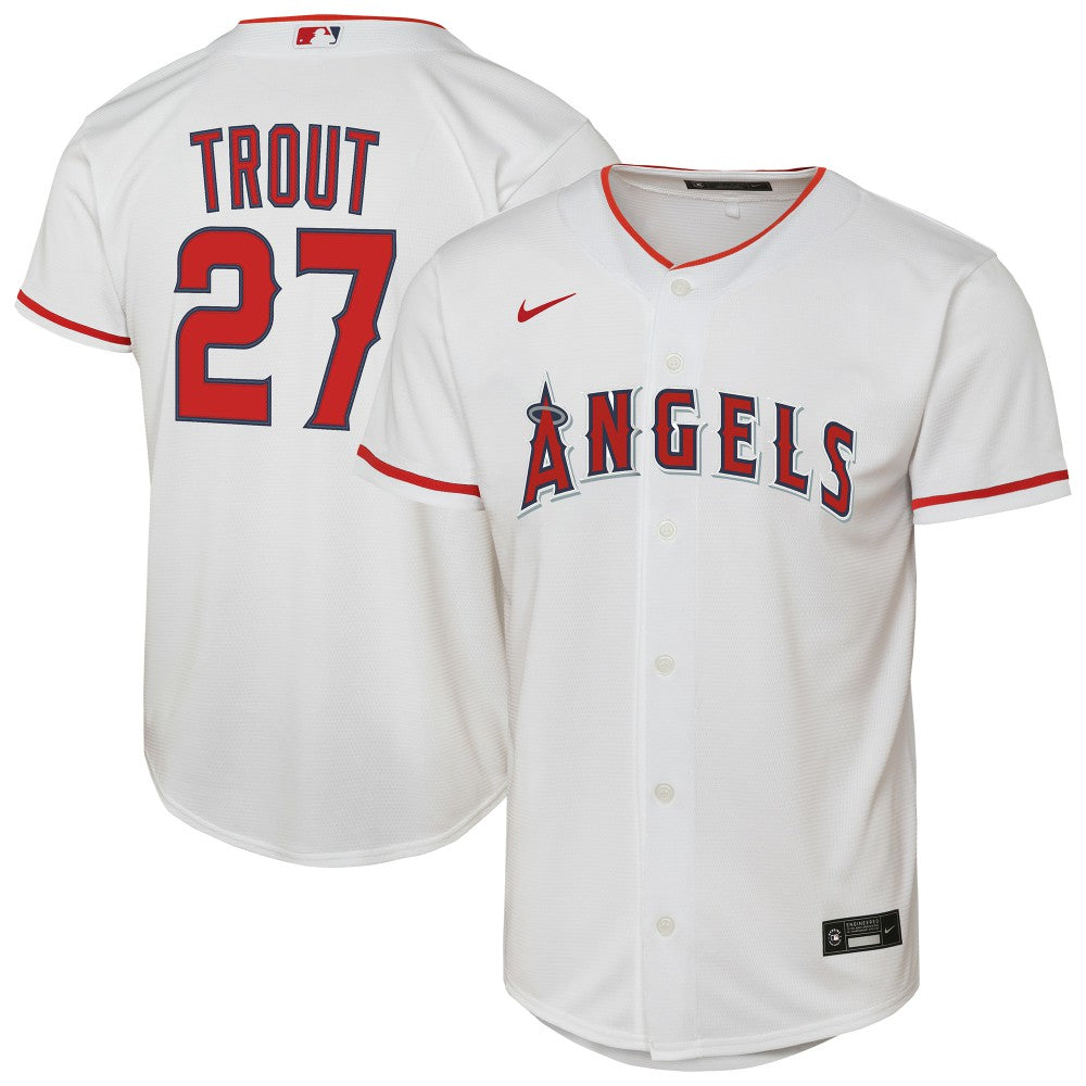 MLB Mike Trout Los Angeles Angels Nike Youth Home Replica Player Jersey