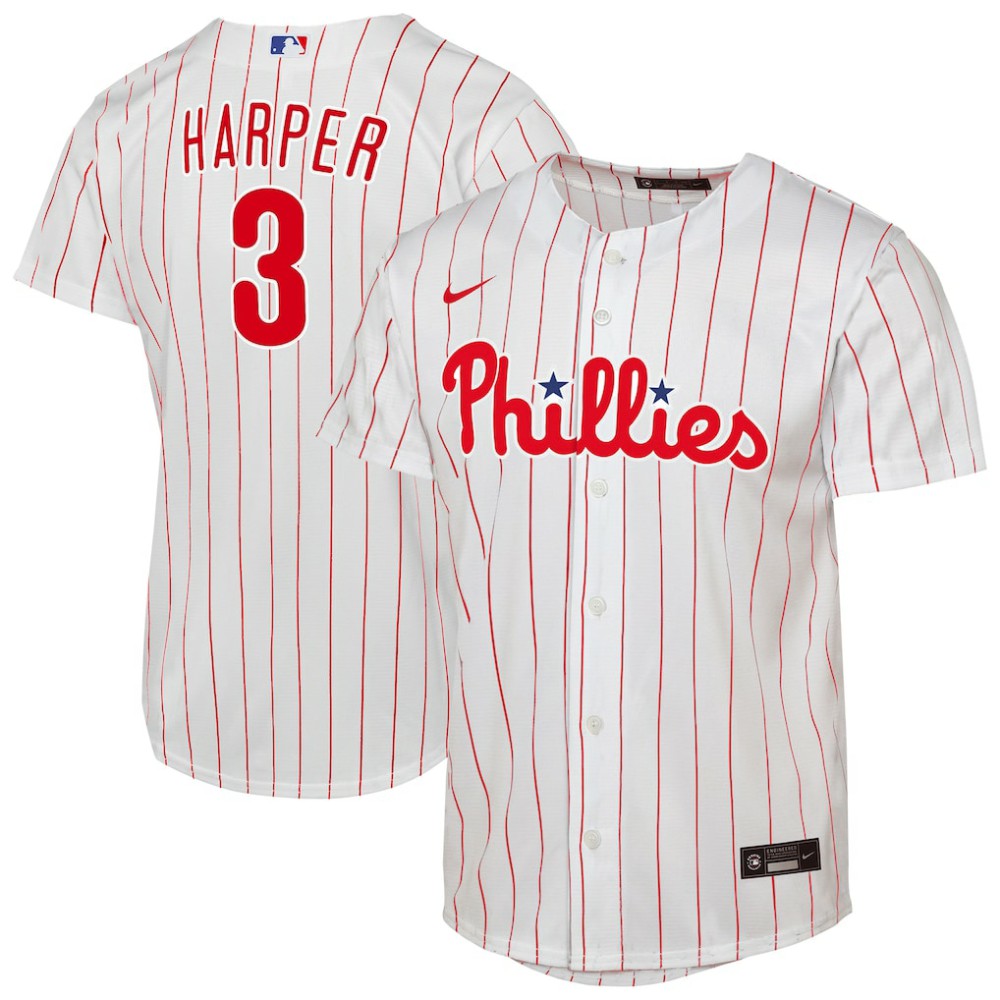 MLB Bryce Harper Philadelphia Phillies Nike Youth Home Replica Player Jersey