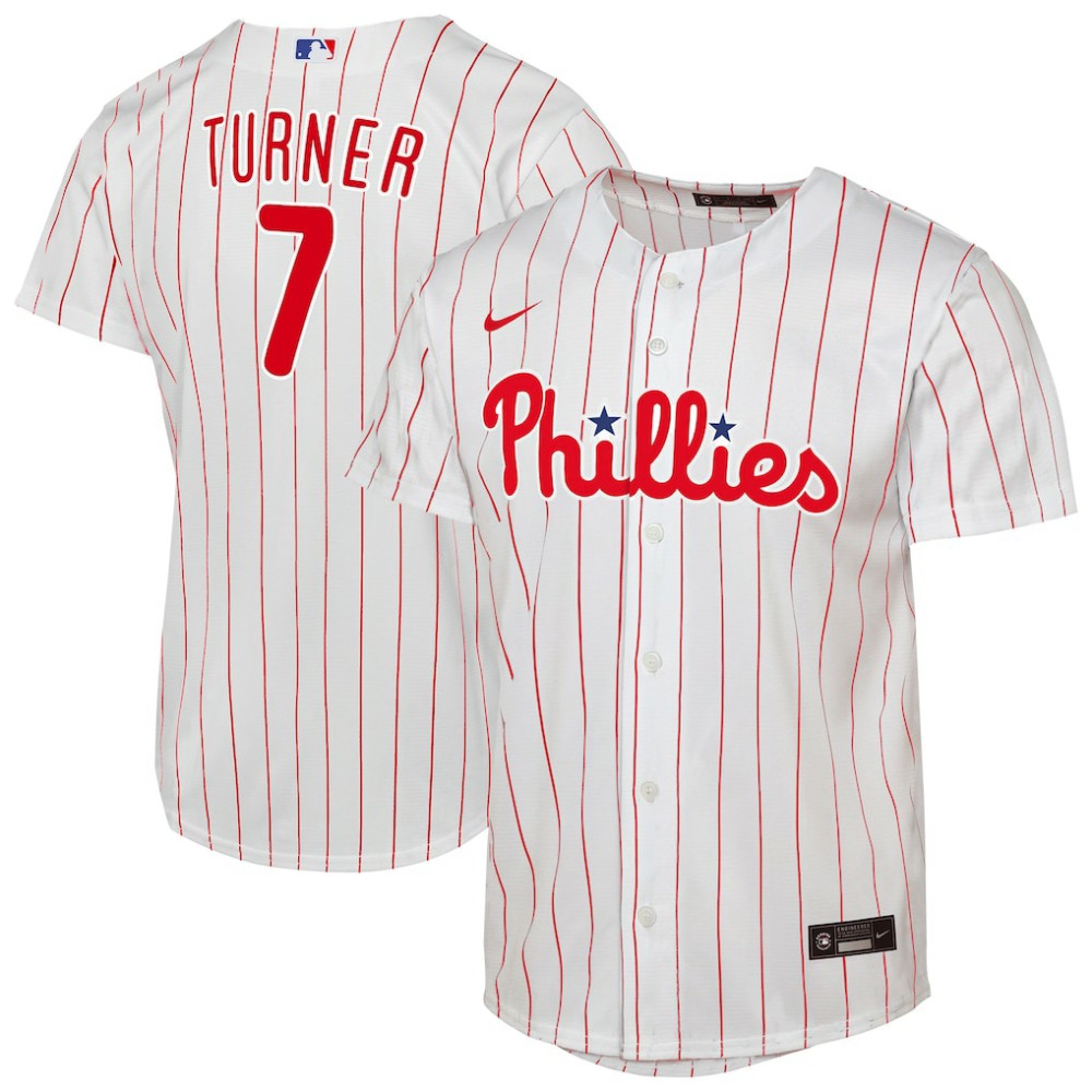MLB Trea Turner Philadelphia Phillies Nike Youth Home Replica Player Jersey