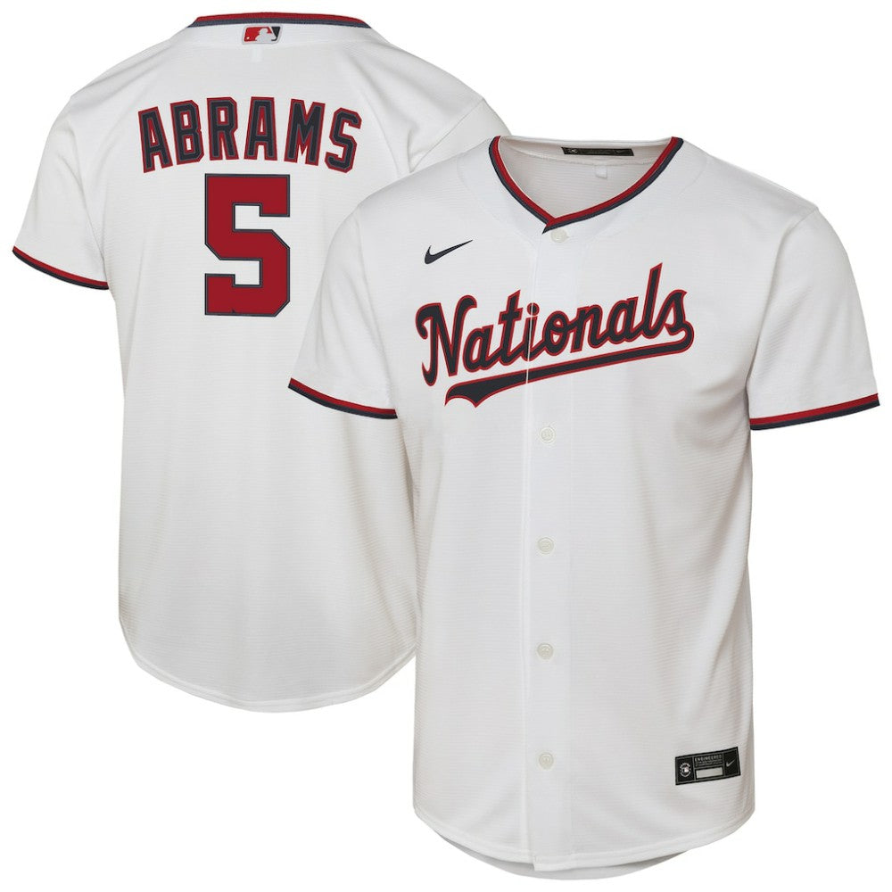MLB CJ Abrams Washington Nationals Nike Youth Home Replica Player Jersey