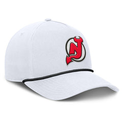 NHL White New Jersey Devils Fanatics Rope A-Frame Adjustable Hat