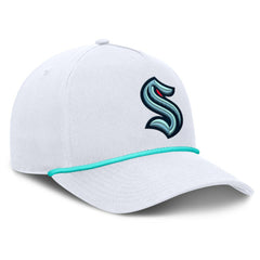 NHL White Seattle Kraken Fanatics Rope A-Frame Adjustable Hat