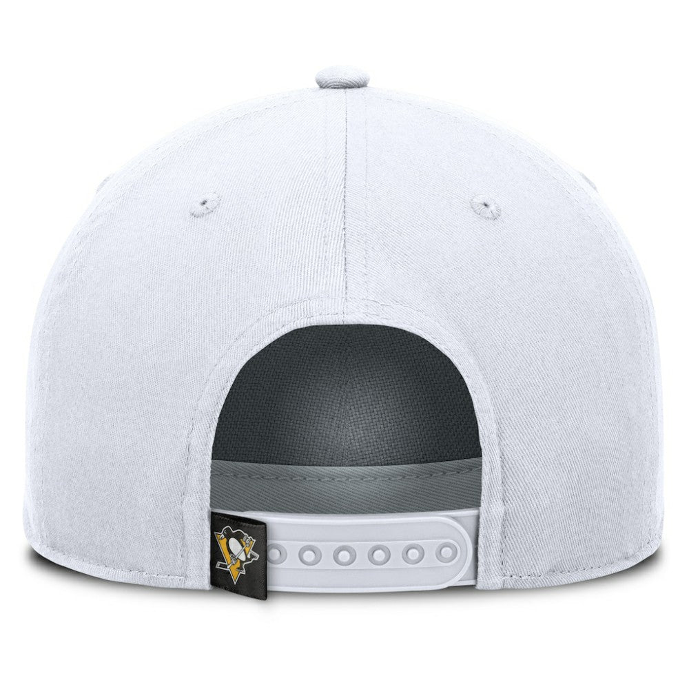 NHL White Pittsburgh Penguins Fanatics Rope A-Frame Adjustable Hat