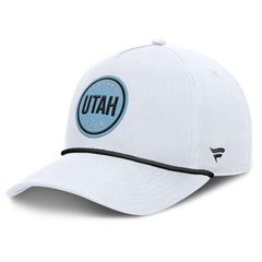 NHL White Utah Hockey Club Fanatics Rope A-Frame Adjustable Hat