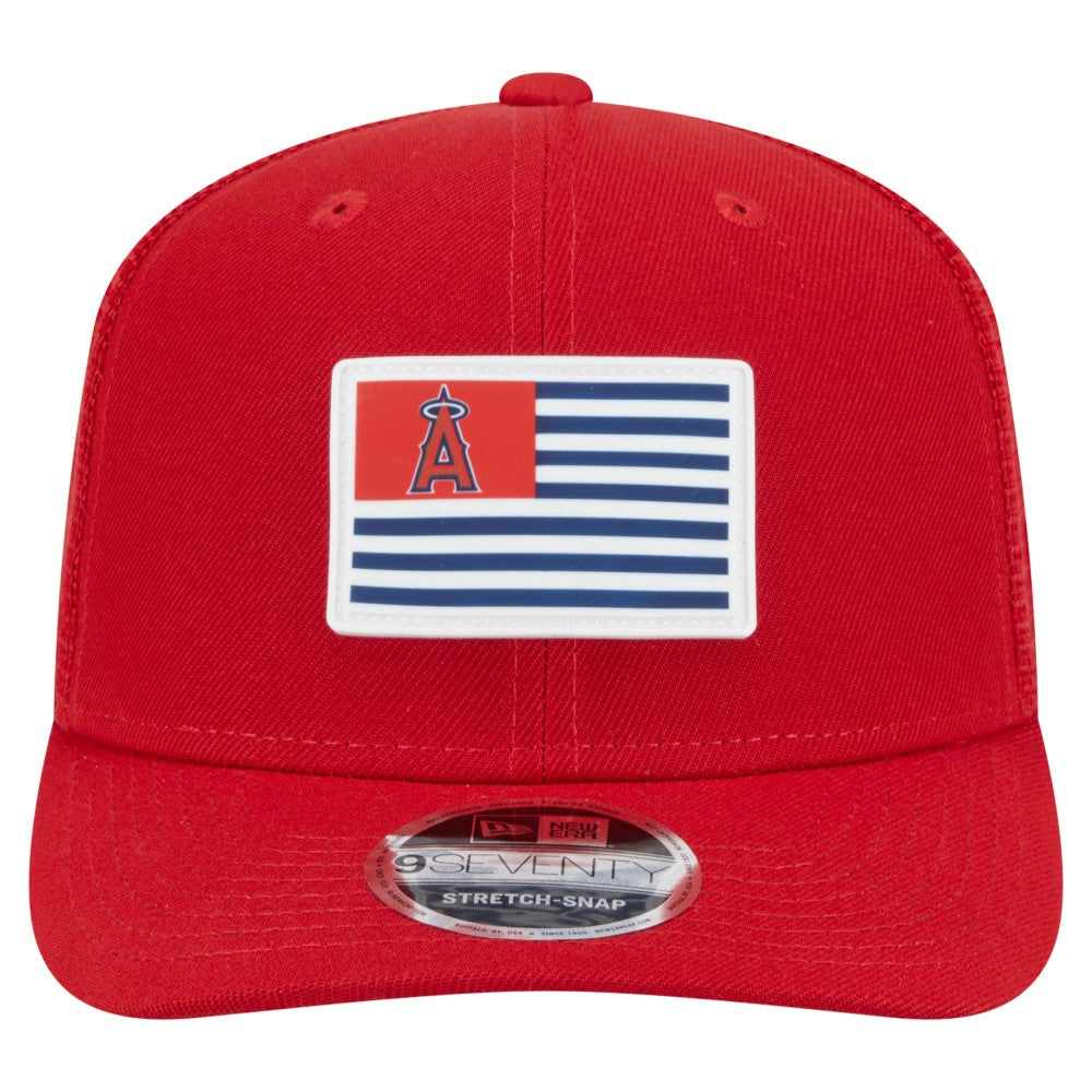 MLB Los Angeles Angels New Era Flag 9SEVENTY Stretch-Snap Hat