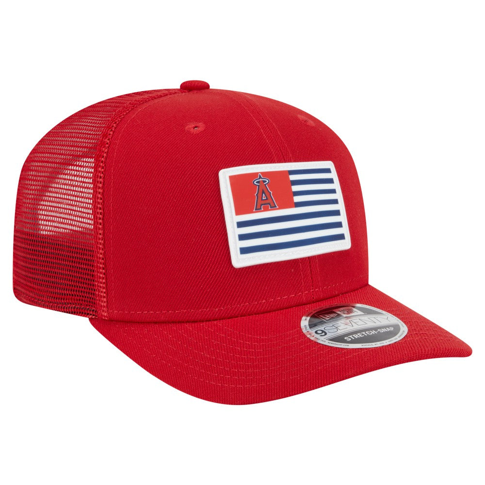 MLB Los Angeles Angels New Era Flag 9SEVENTY Stretch-Snap Hat