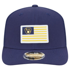 MLB Milwaukee Brewers New Era Flag 9SEVENTY Stretch-Snap Hat