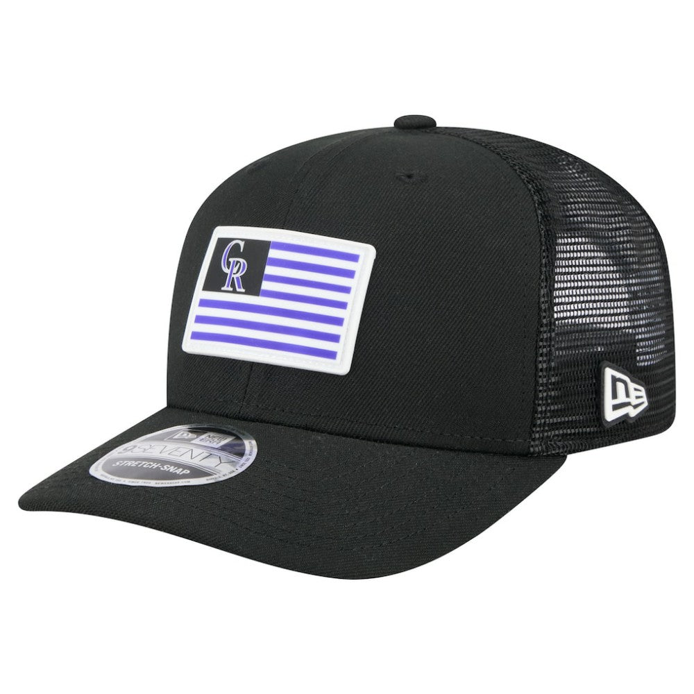 MLB Colorado Rockies New Era Flag 9SEVENTY Stretch-Snap Hat