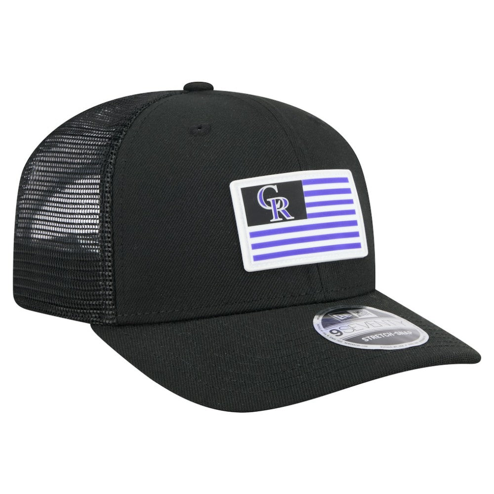 MLB Colorado Rockies New Era Flag 9SEVENTY Stretch-Snap Hat