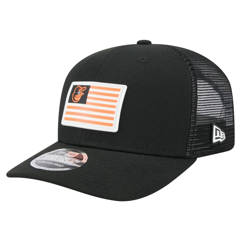 MLB Baltimore Orioles New Era Flag 9SEVENTY Stretch-Snap Hat