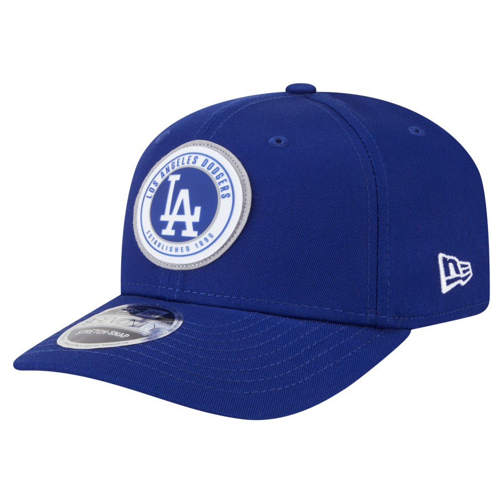 MLB Los Angeles Dodgers New Era Circle Patch 9SEVENTY Stretch-Snap Hat